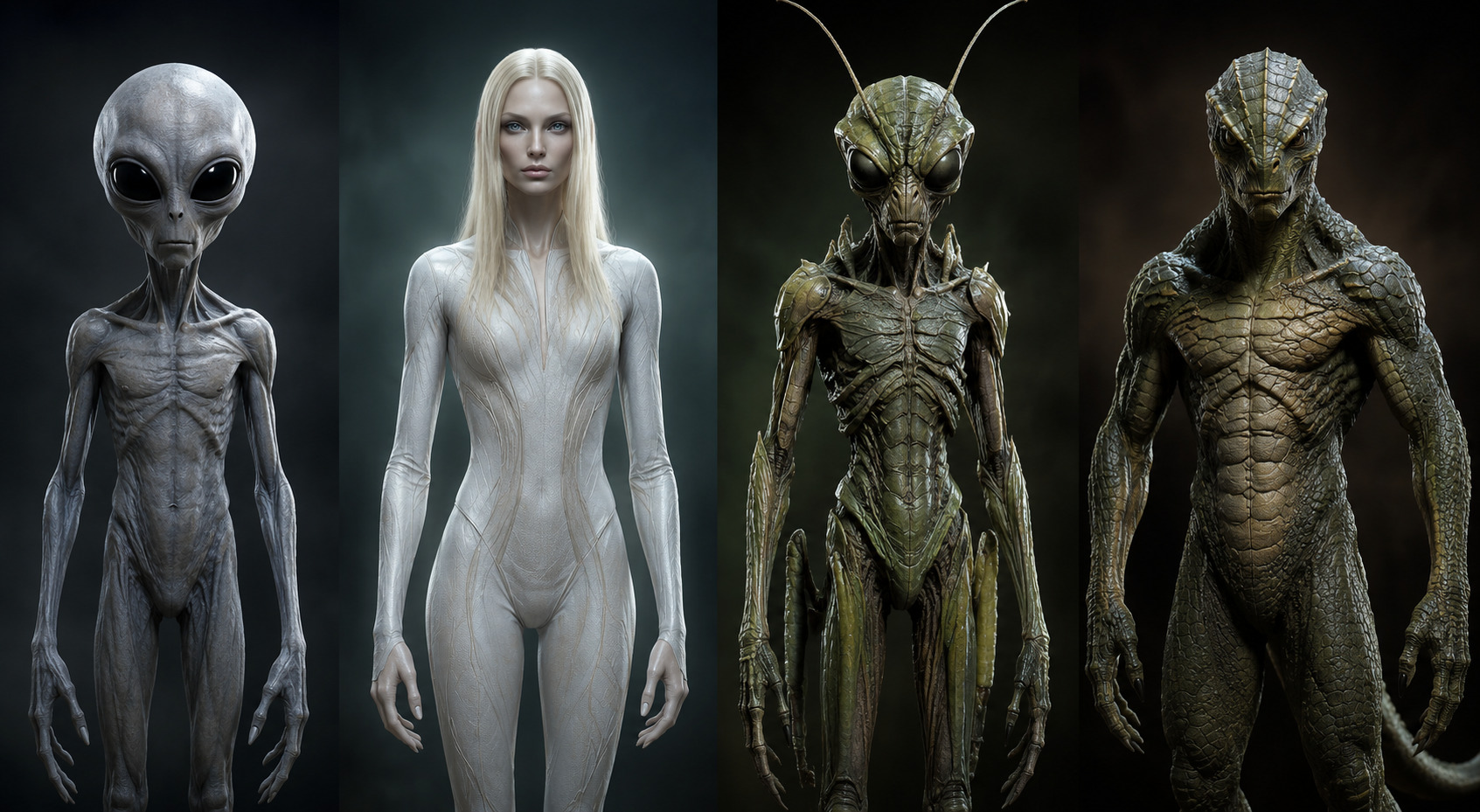 美国被曝已回收4种外星人！来自坠毁UFO