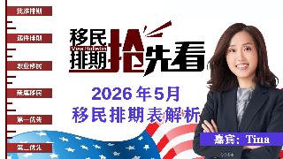 2026年5月排期表解析《移民排期抢先看》20260414